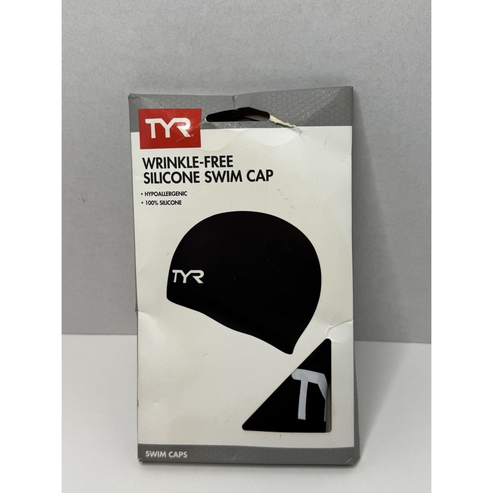 TYR Wrinkle-Free Silicone Swim Cap Hypoallergenic Adult‎ Fit